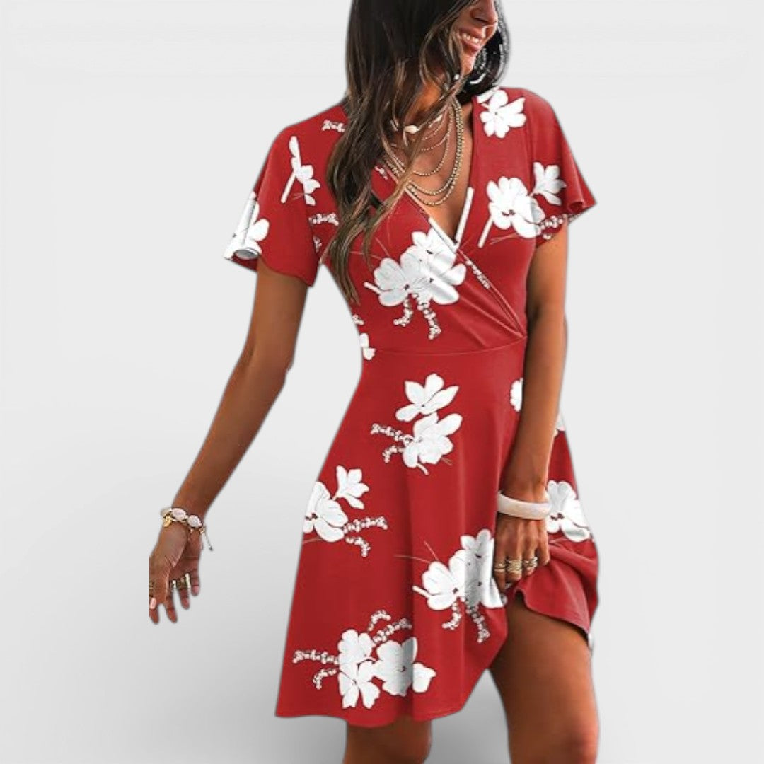Madison | V Neck Mini Dress