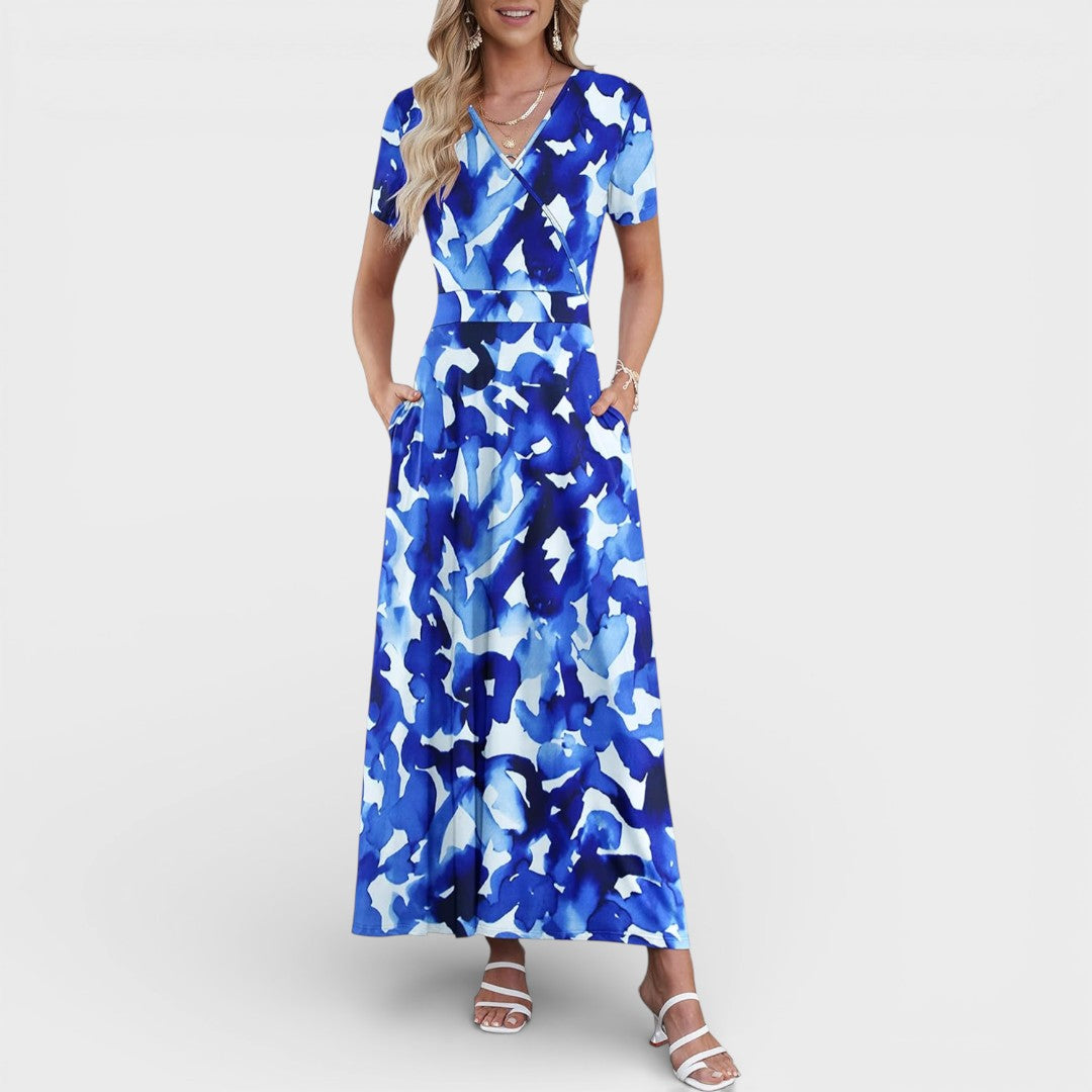 Aurellie |  Floral Print Maxi Dress