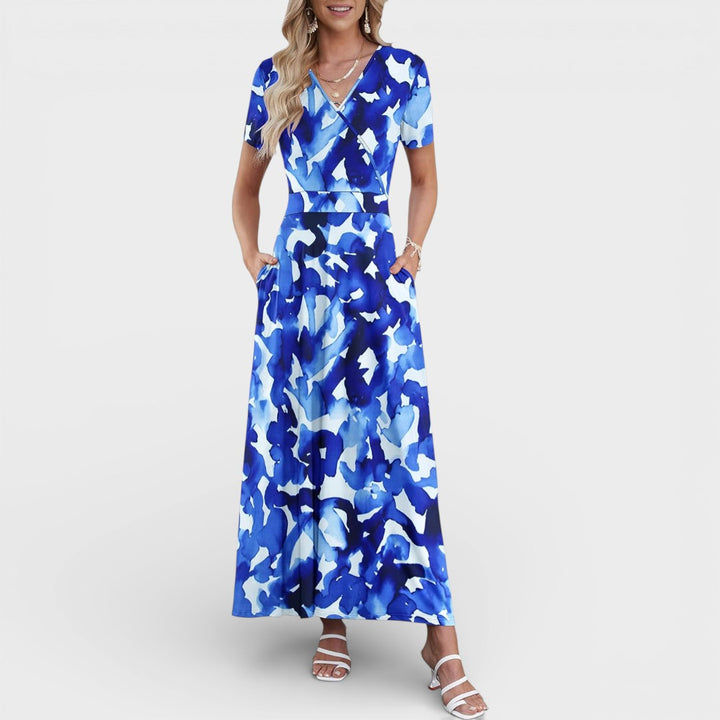 Aurellie |  Floral Print Maxi Dress