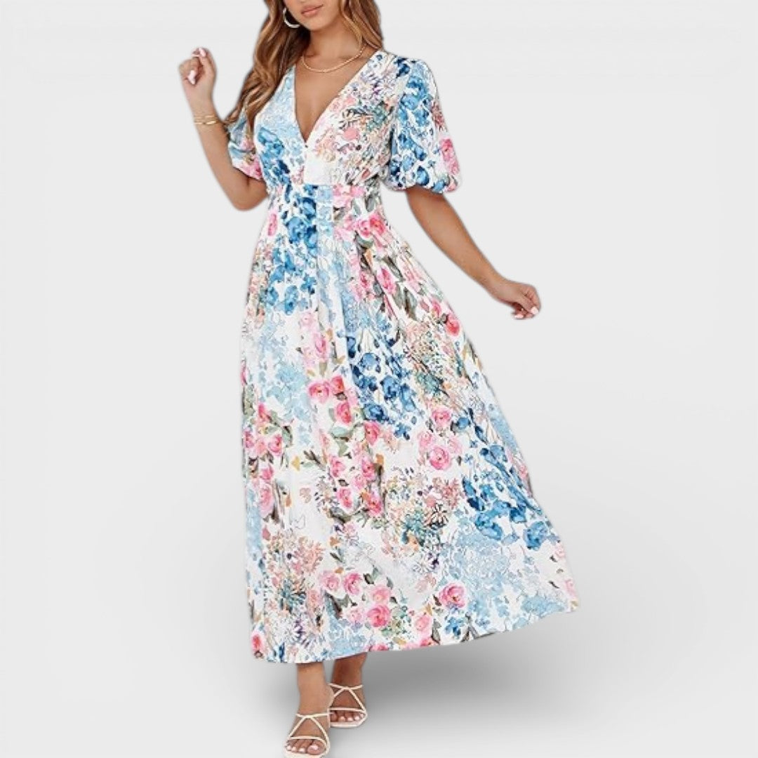 Chloe | Casual Floral Maxi Dress