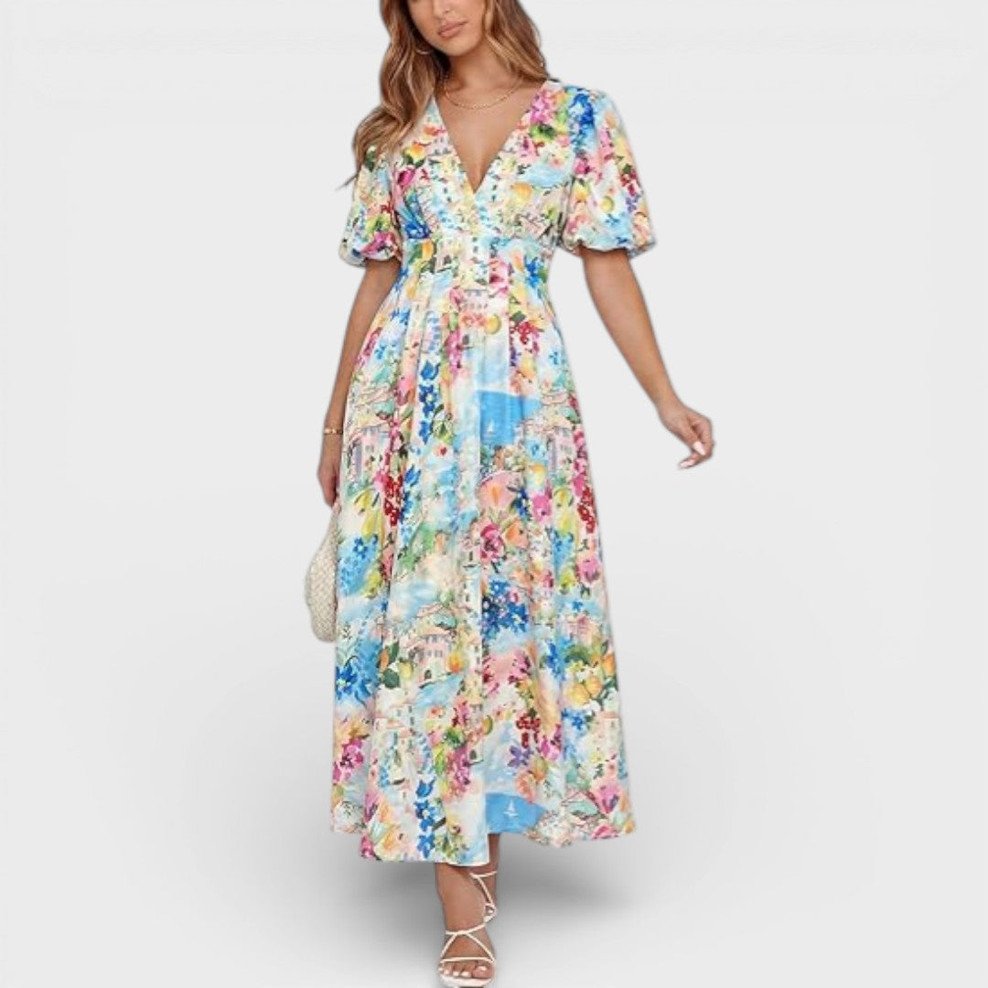 Chloe | Casual Floral Maxi Dress
