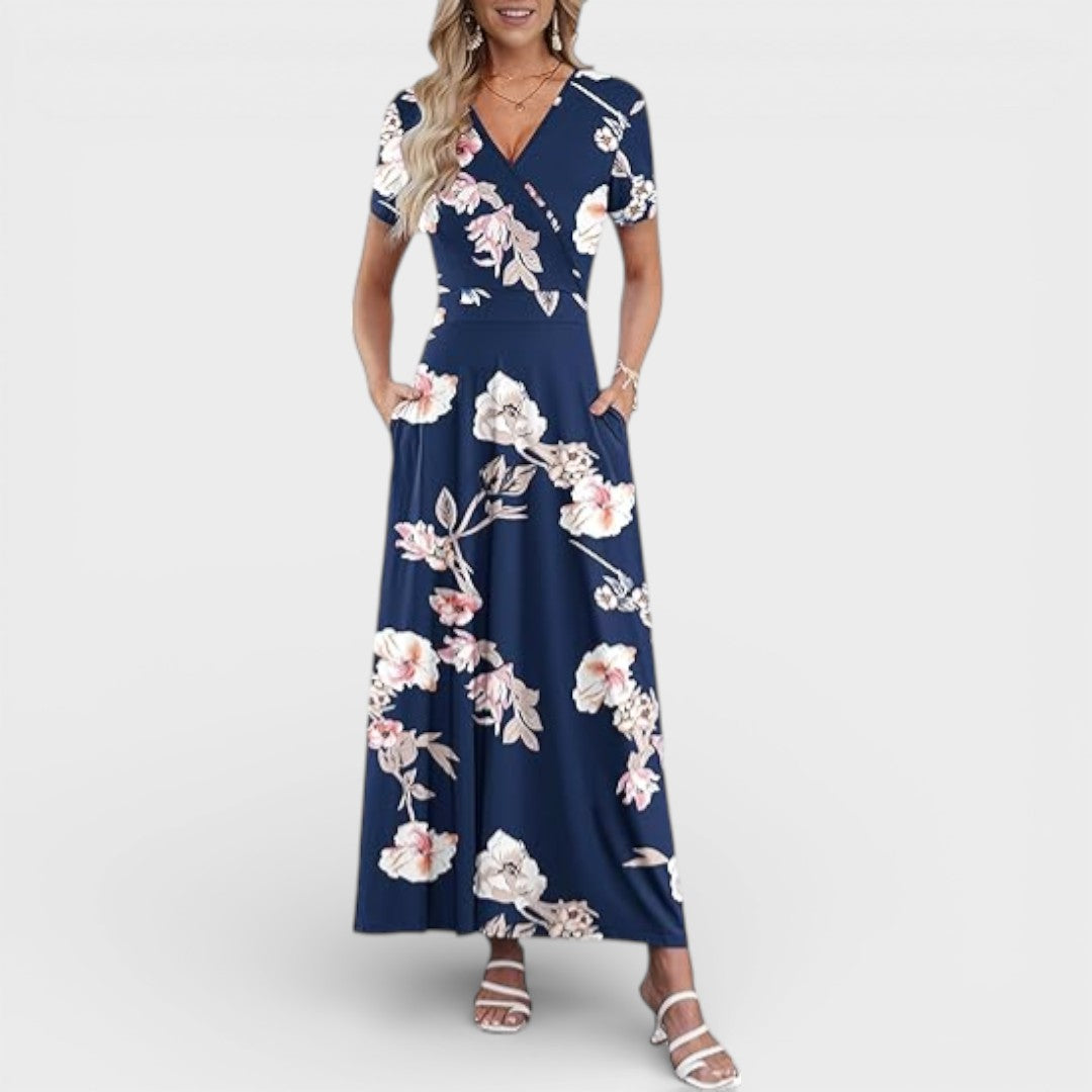 Aurellie |  Floral Print Maxi Dress