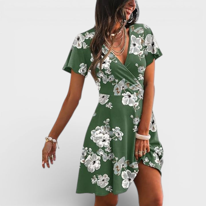 Madison | V Neck Mini Dress