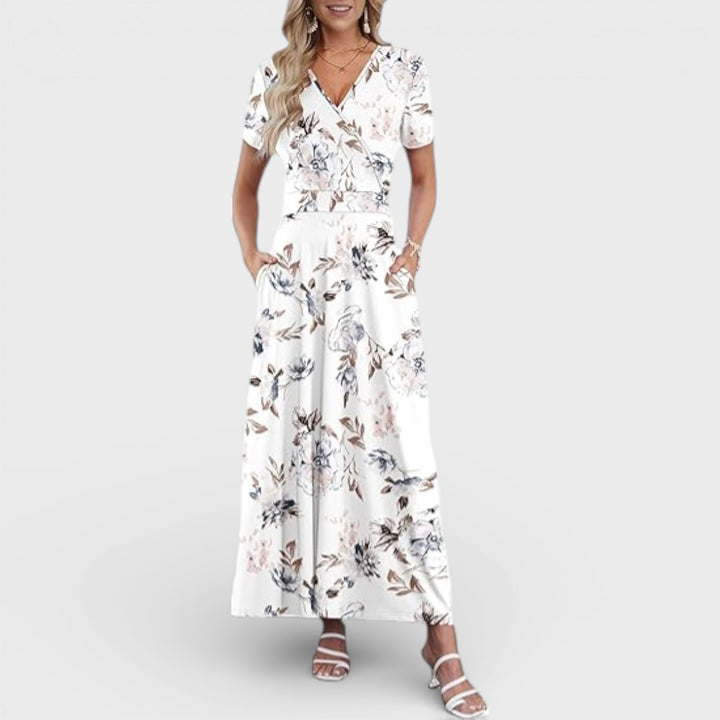 Aurellie |  Floral Print Maxi Dress