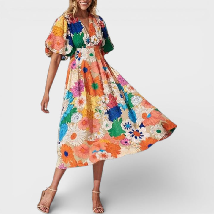 Chloe | Casual Floral Maxi Dress