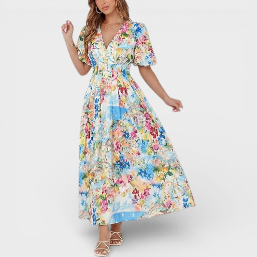 Chloe | Casual Floral Maxi Dress