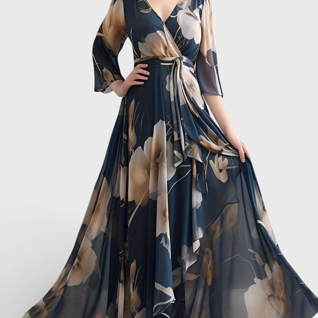 Genesis | Elegant Floral Maxi Dress