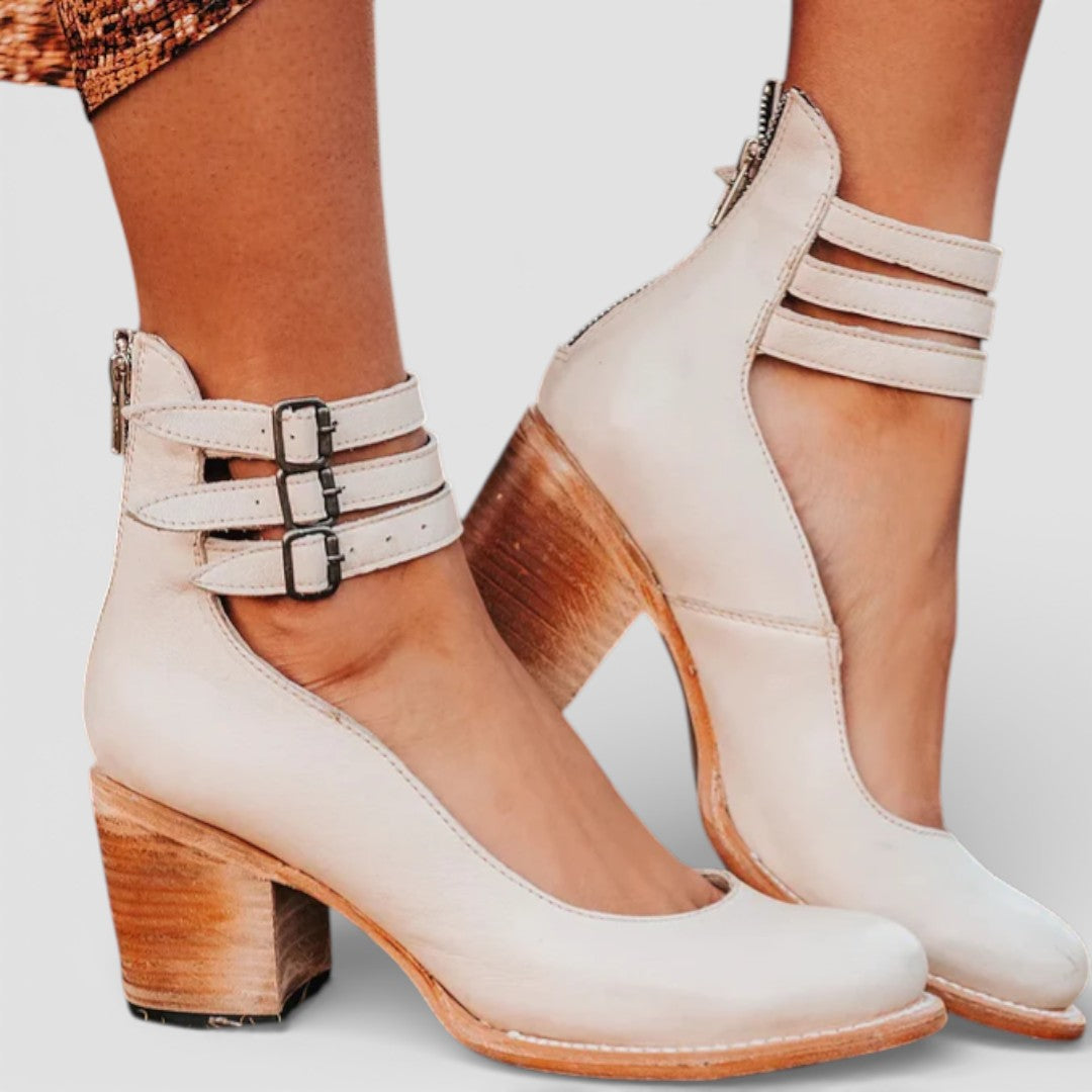 Avery | Vintage Leather Heels