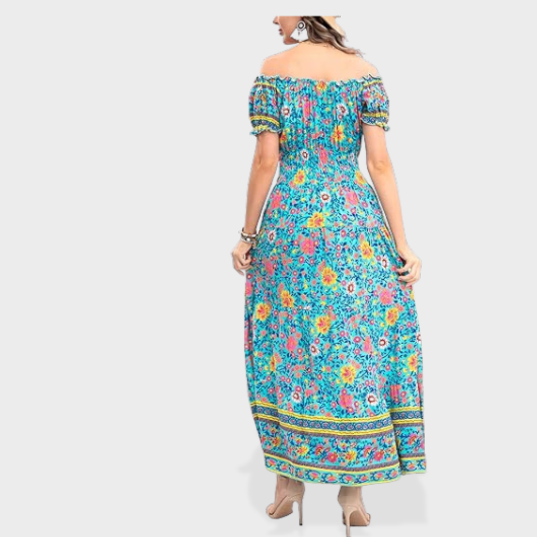 Scarlett | Boho Print Maxi Dress