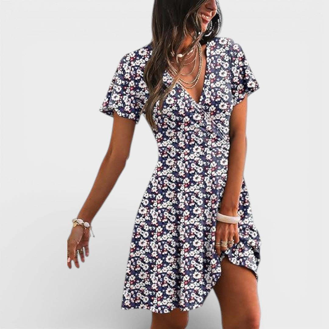 Madison | V Neck Mini Dress