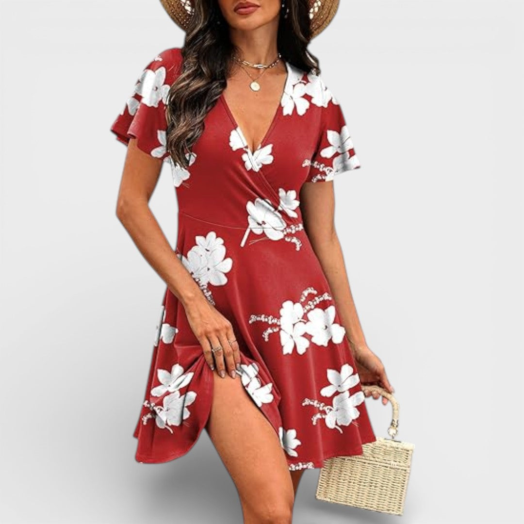 Madison | V Neck Mini Dress