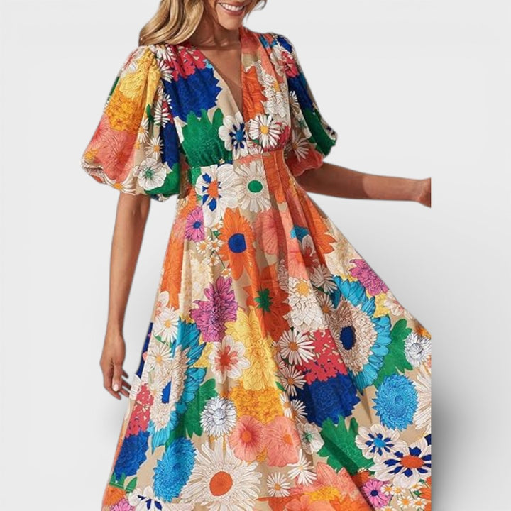 Chloe | Casual Floral Maxi Dress