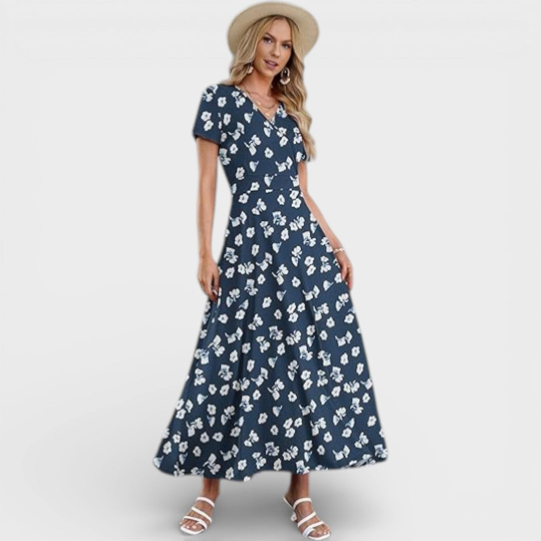 Aurellie |  Floral Print Maxi Dress