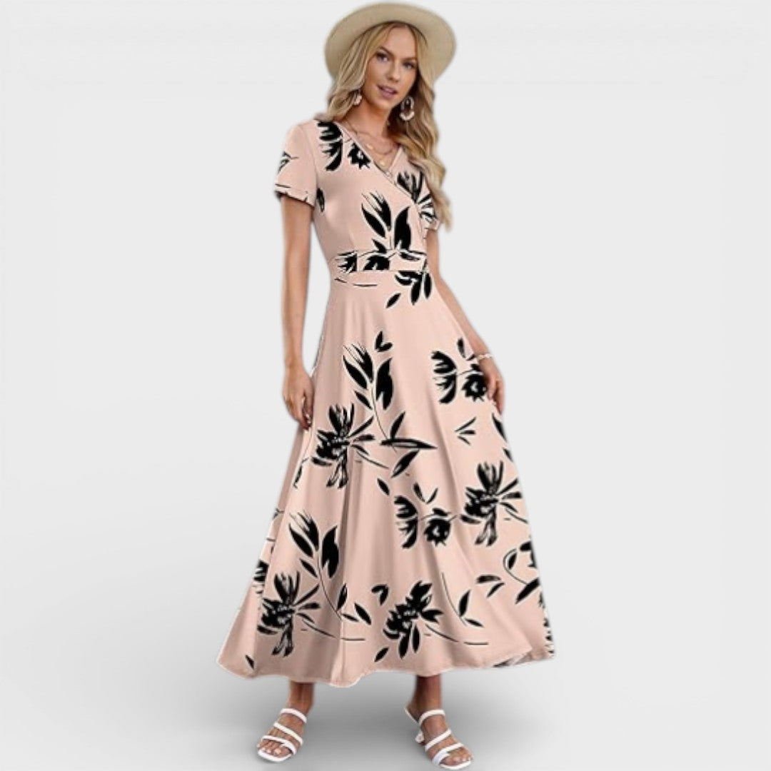 Aurellie |  Floral Print Maxi Dress
