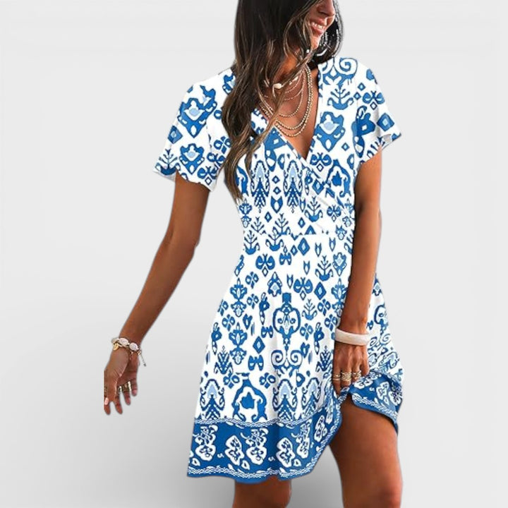 Madison | V Neck Mini Dress