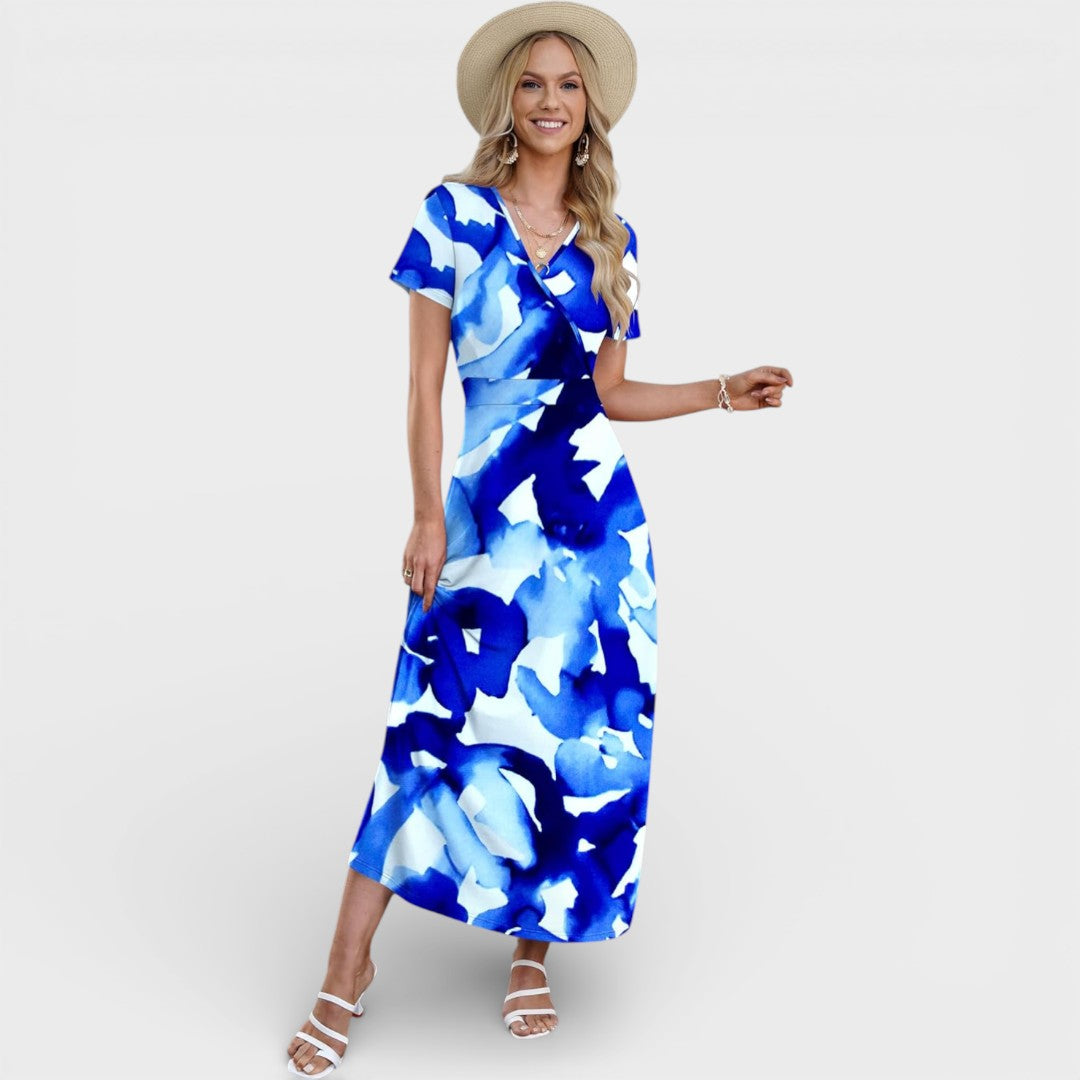 Aurellie |  Floral Print Maxi Dress