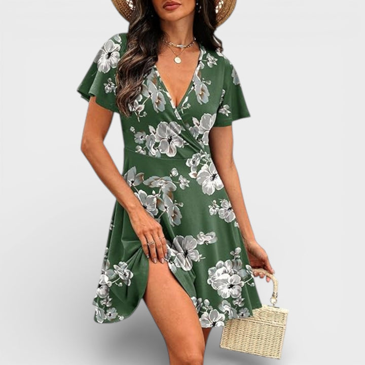 Madison | V Neck Mini Dress