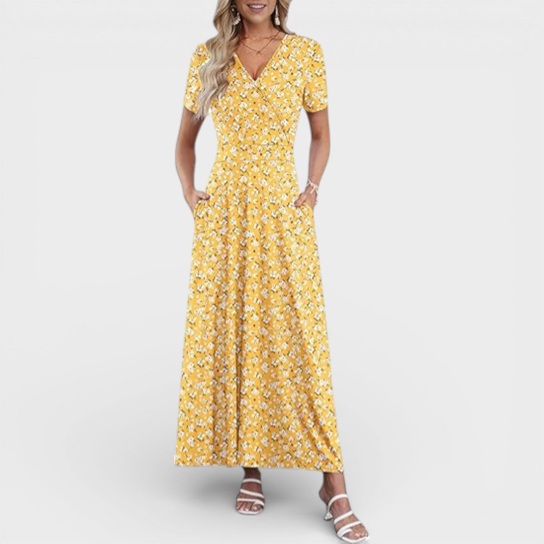Aurellie |  Floral Print Maxi Dress