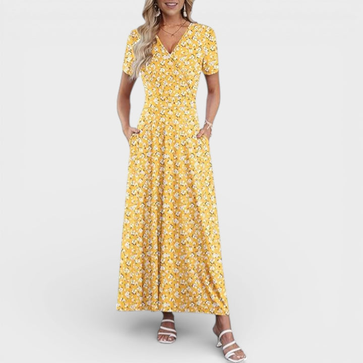 Aurellie |  Floral Print Maxi Dress