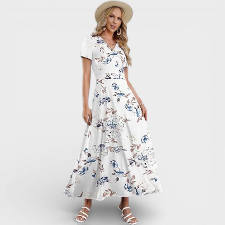 Aurellie |  Floral Print Maxi Dress