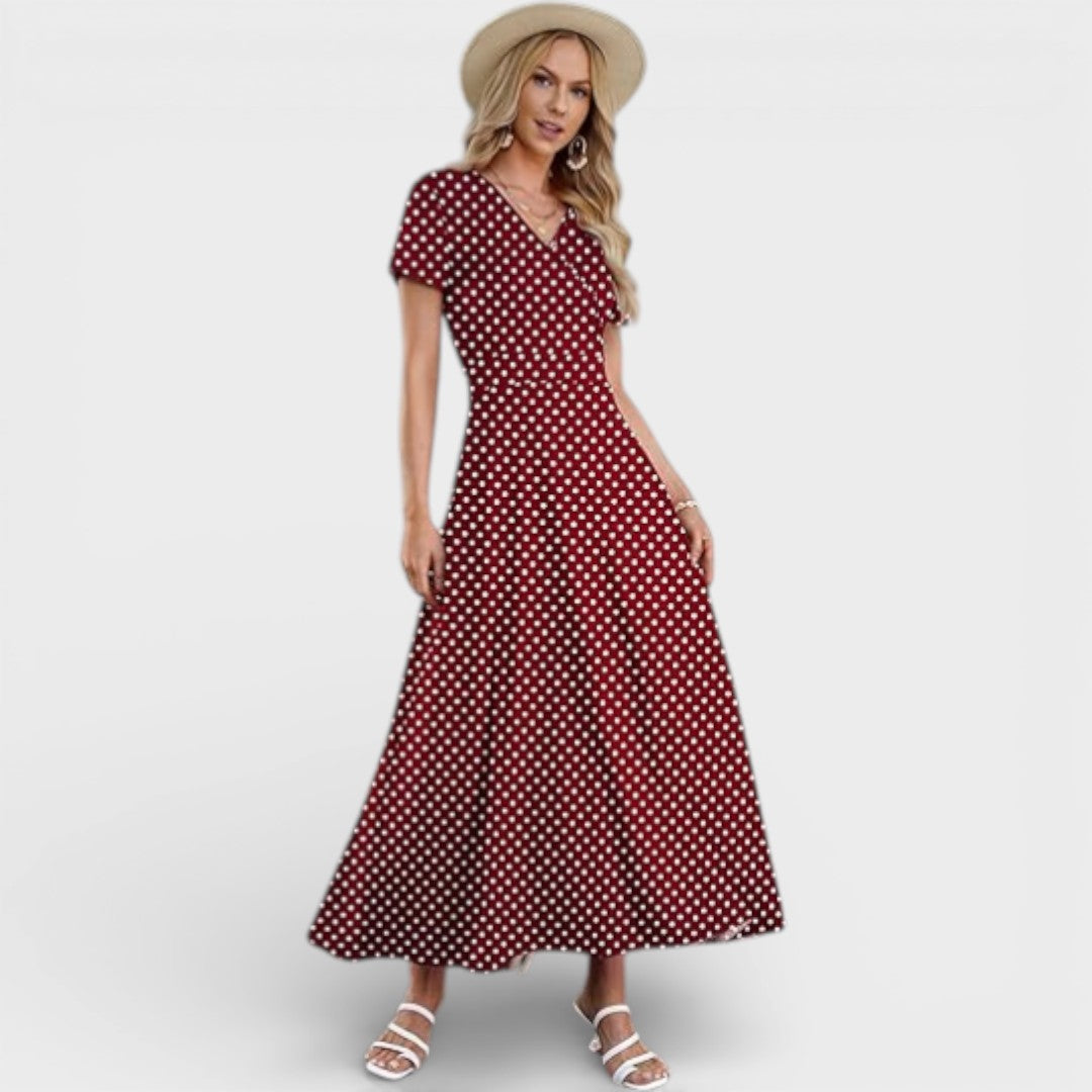 Aurellie |  Floral Print Maxi Dress