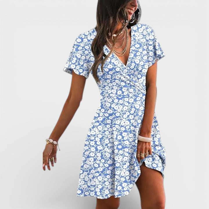 Madison | V Neck Mini Dress