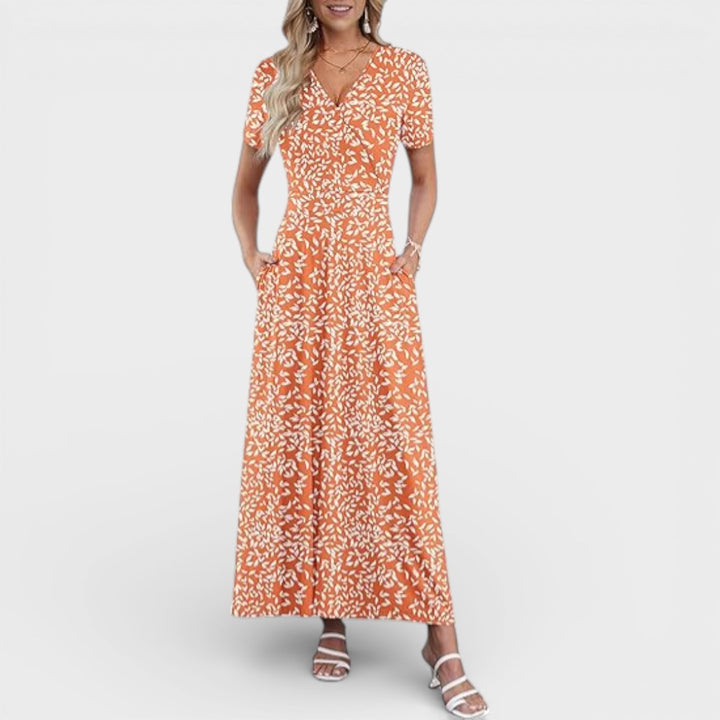 Aurellie |  Floral Print Maxi Dress