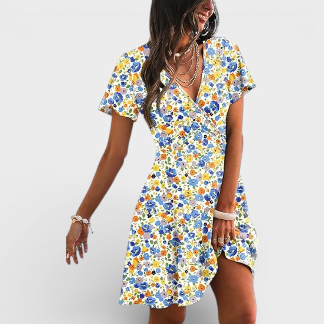 Madison | V Neck Mini Dress