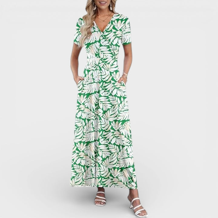 Aurellie |  Floral Print Maxi Dress