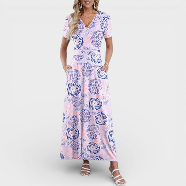 Aurellie |  Floral Print Maxi Dress