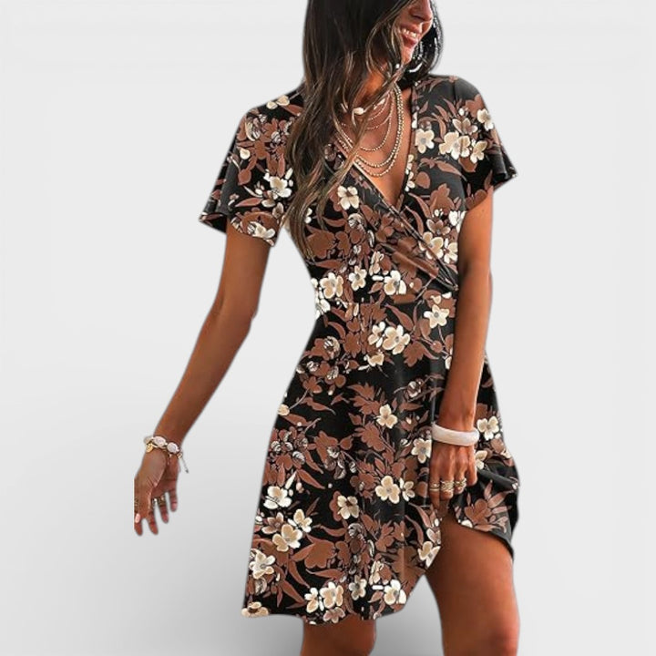 Madison | V Neck Mini Dress