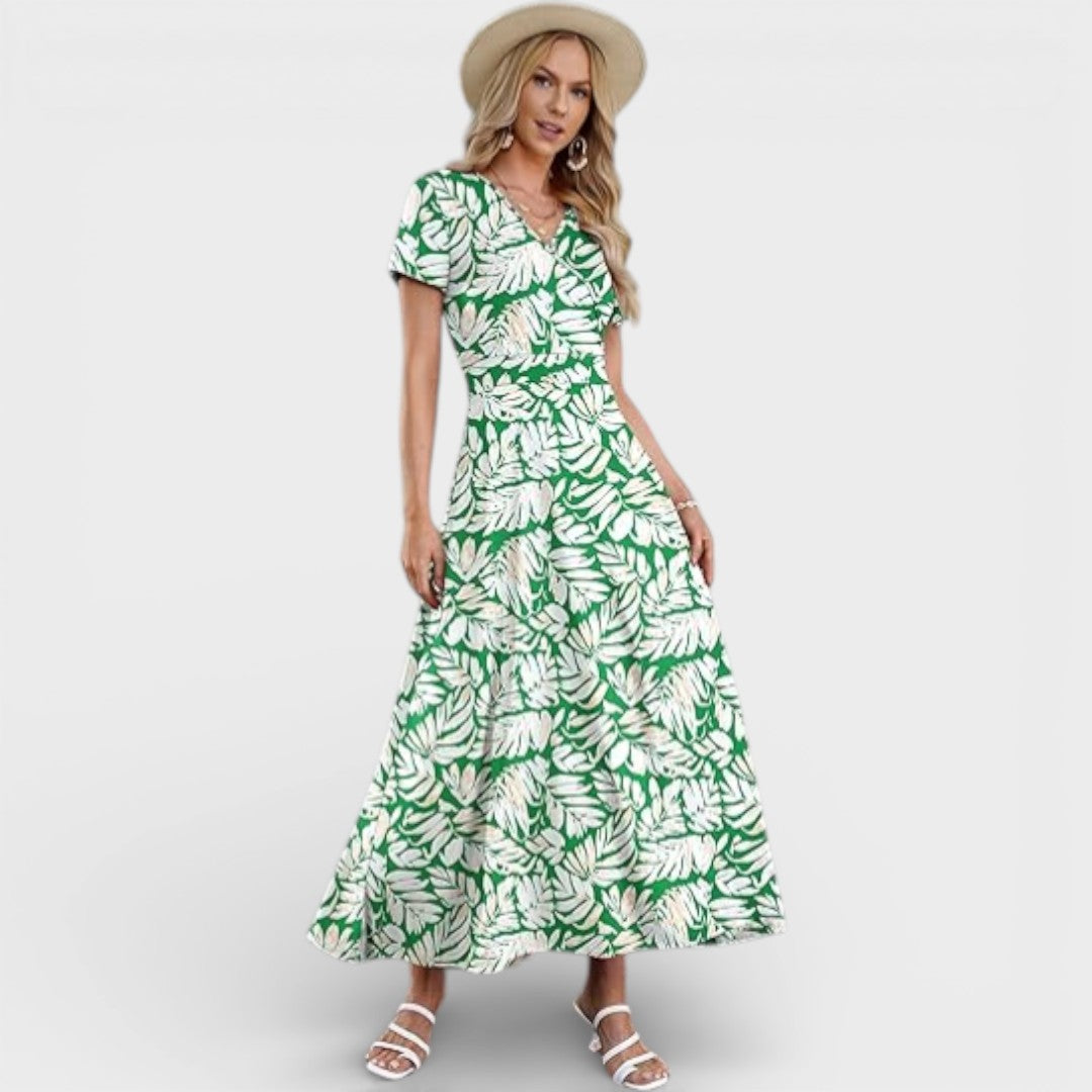 Aurellie |  Floral Print Maxi Dress