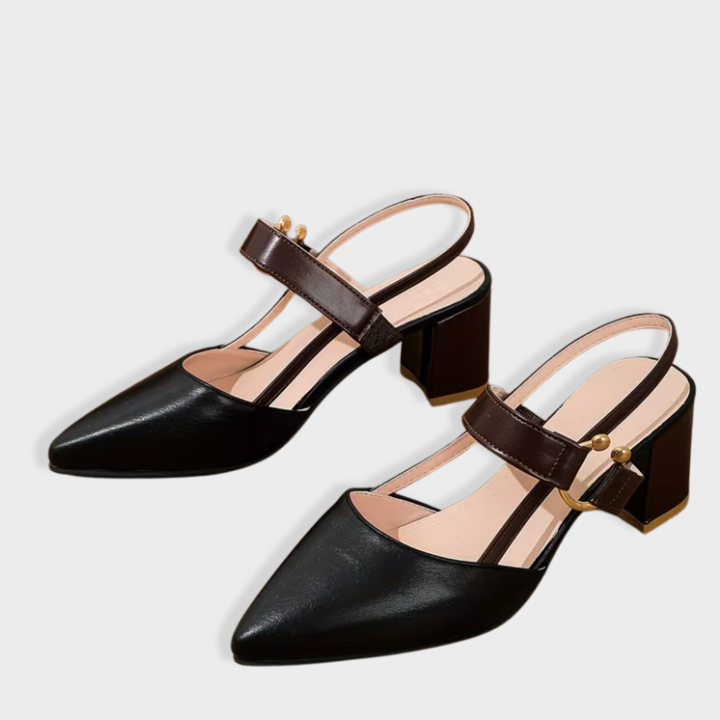 Claire | Pointed Toe Slingback Heels