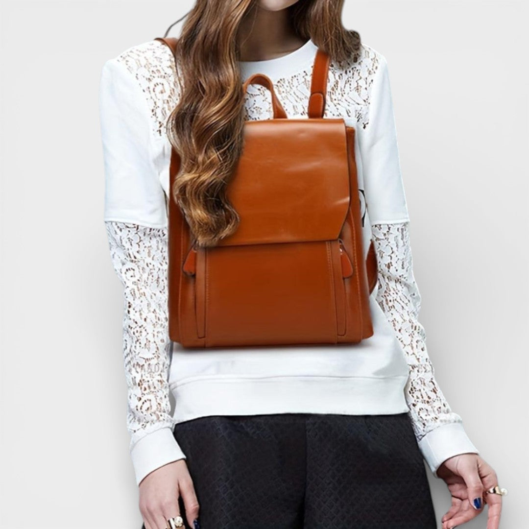 Hannelore – Vintage Backpack Bag with Quilted Pattern