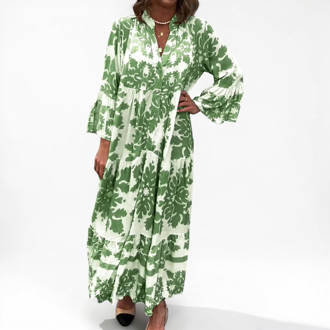 Adriana | V-Neck Maxi Dress