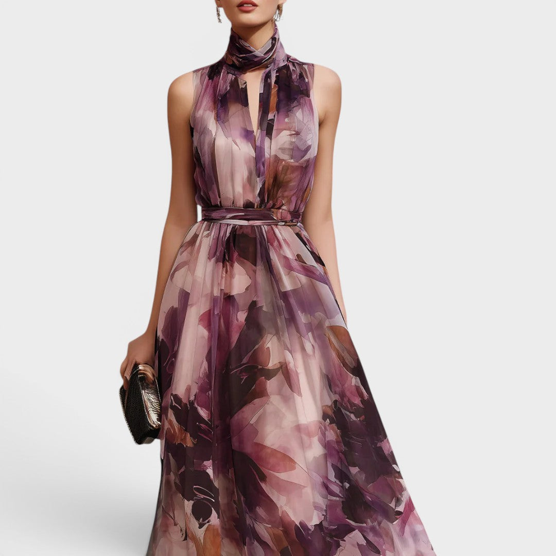 Anita | Halter Neck Cocktail Maxi Dress
