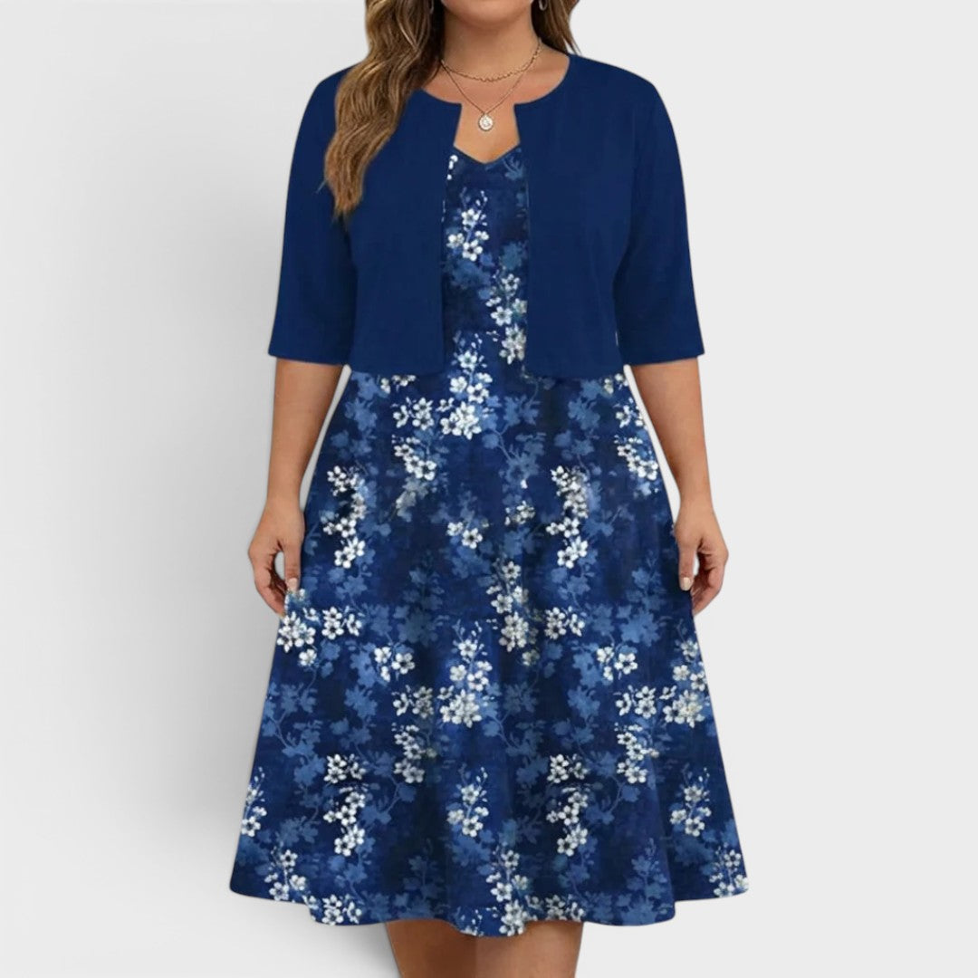 Anna | Floral Midi Dress Set