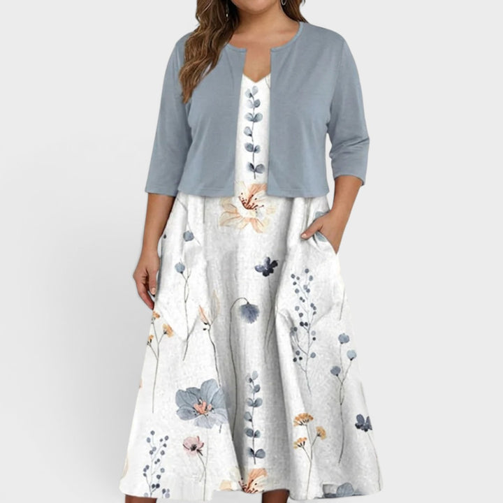 Anna | Floral Midi Dress Set