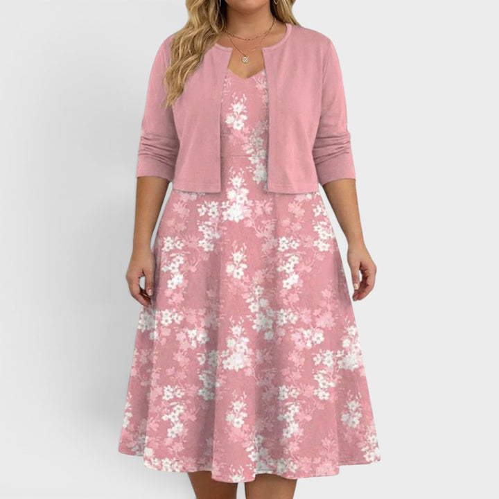 Anna | Floral Midi Dress Set