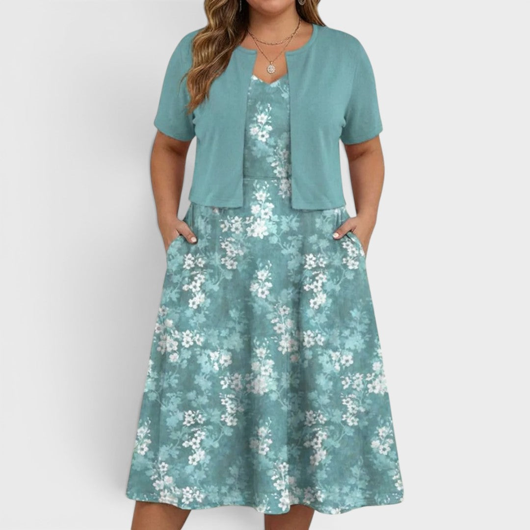 Anna | Floral Midi Dress Set