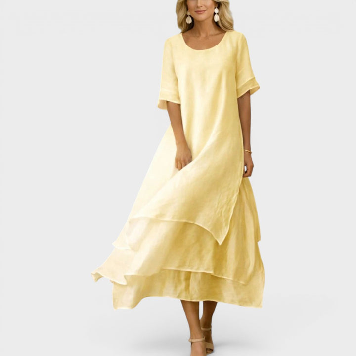 Aria | Elegant Tiered Maxi Dress