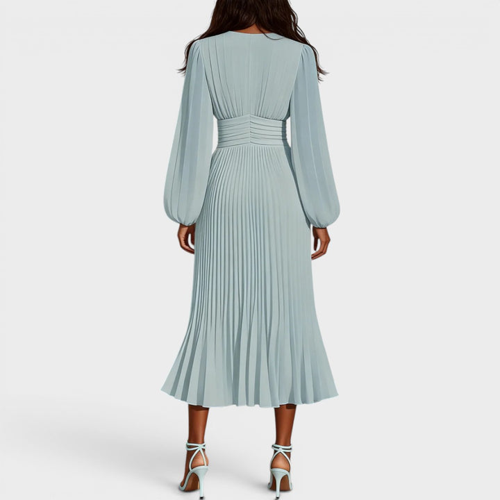 Bella | V-Neck Longsleeve Midi Dress