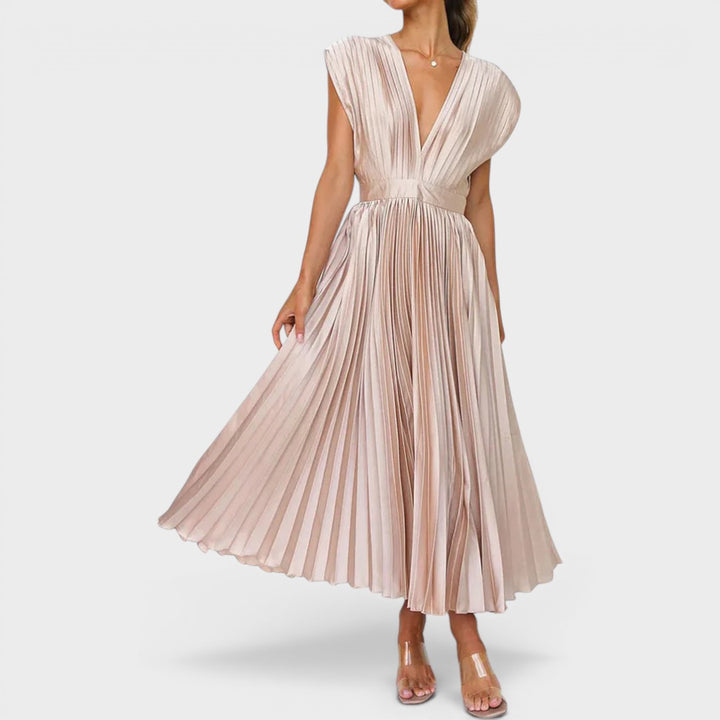 Bernice | Timeless Pleated Midi Dress
