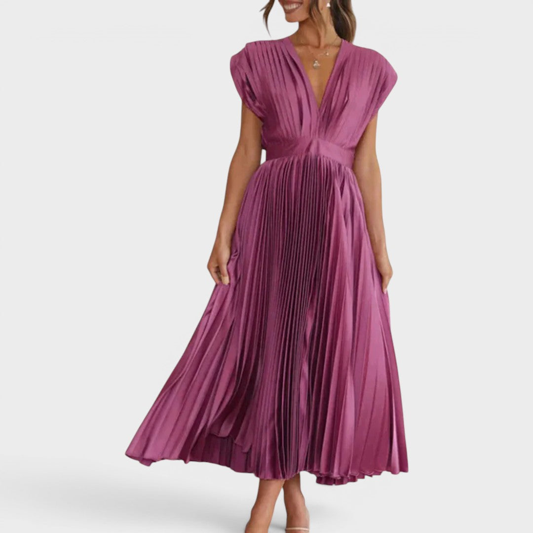 Bernice | Timeless Pleated Midi Dress