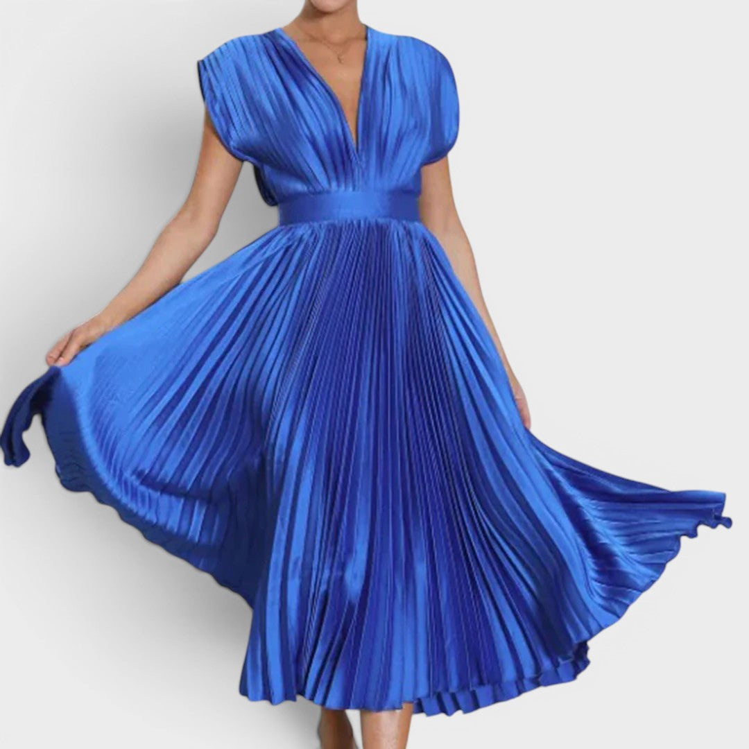 Bernice | Timeless Pleated Midi Dress