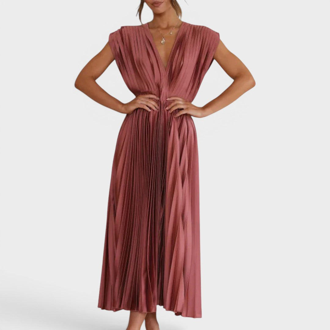 Bernice | Timeless Pleated Midi Dress