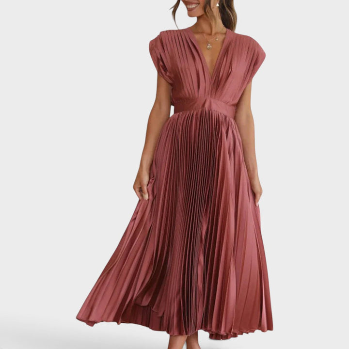Bernice | Timeless Pleated Midi Dress
