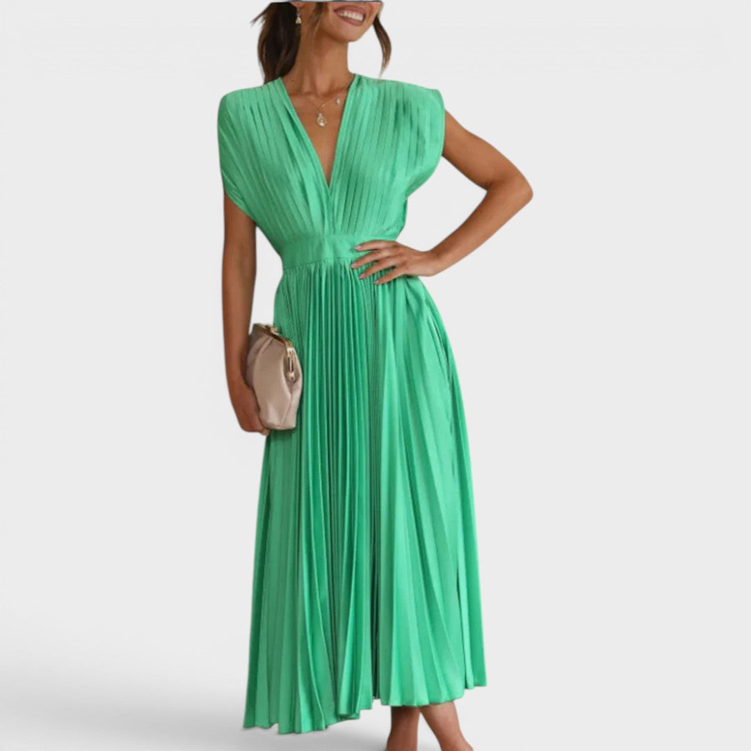 Bernice | Timeless Pleated Midi Dress