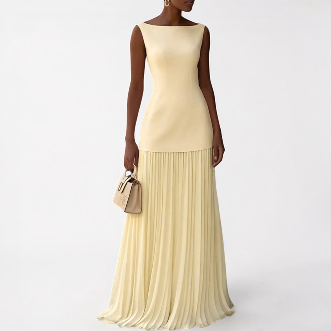 Celeste | Pleated Maxi Dress