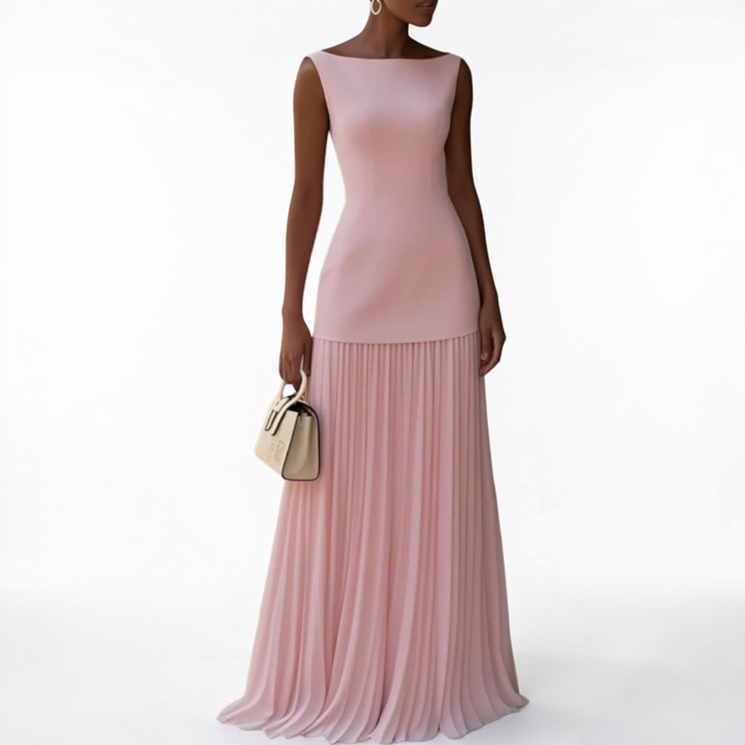 Celeste | Pleated Maxi Dress